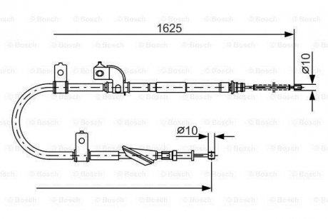 Трос ручного гальма BOSCH 1 987 482 081