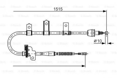 Трос ручного тормоза BOSCH 1987482098