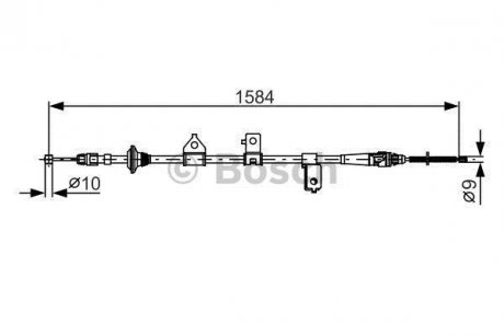 Трос ручного тормоза BOSCH 1987482099