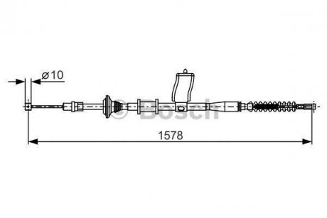 Трос ручного тормоза BOSCH 1987482173