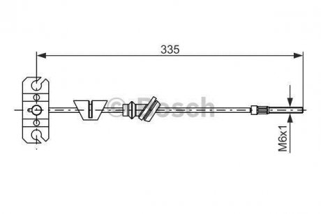 Трос ручного тормоза BOSCH 1987482225