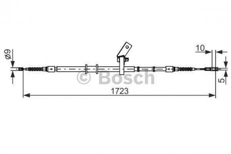 Трос ручного тормоза BOSCH 1987482268