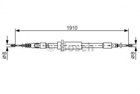 Трос ручного тормоза BOSCH 1987482318