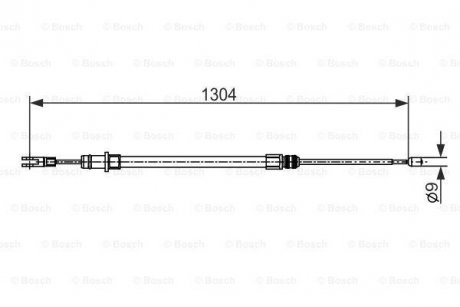 Гальмівний трос BOSCH 1 987 482 431