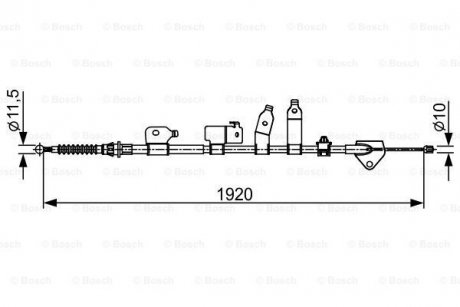 Трос зупиночних гальм BOSCH 1987482438