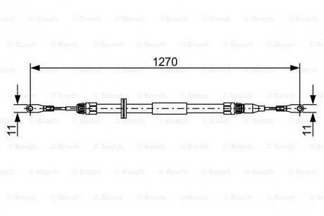 Трос BOSCH 1987482501