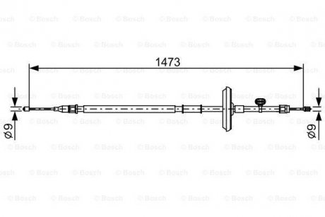 Трос BOSCH 1987482505