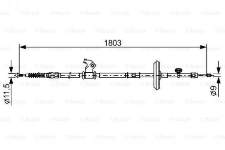 Гальмівний трос BOSCH 1 987 482 508