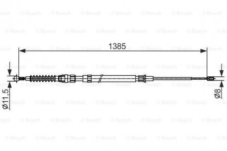 Гальмівний трос BOSCH 1987482584