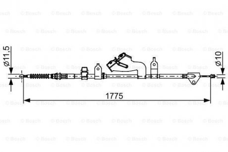 Гальмівний трос BOSCH 1987482655