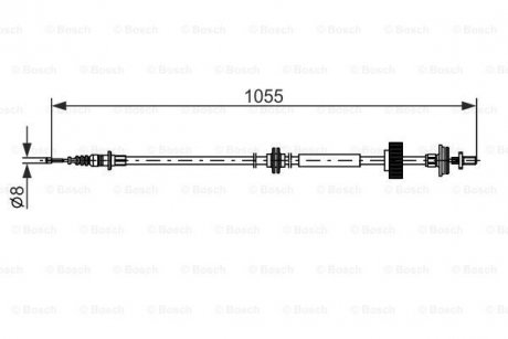 Трос ручного гальма BOSCH 1 987 482 791