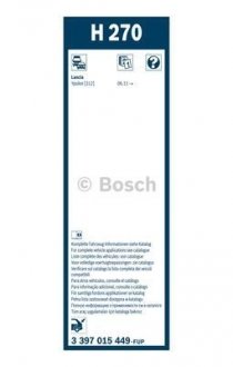 Щетка стеклоочистителя BOSCH 3397015449