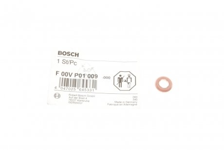 Елемент форсунки Common Rail BOSCH F 00V P01 009