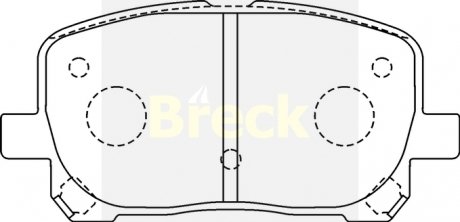 Тормозные колодки, дисковый тормоз (набор) BRECK 238360070100