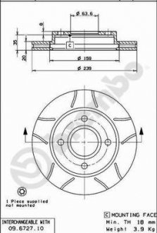 Тормозные диски BREMBO 09672777