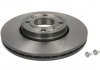 Диск тормозной DACIA LOGAN, NISSAN, RENAULT, передн., вент. (выр-во) BREMBO 09.9078.11 (фото 1)