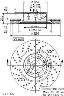 Тормозной диск BREMBO 09.9382.11