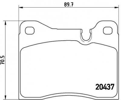 Тормозные колодки дисковые BREMBO P06 002