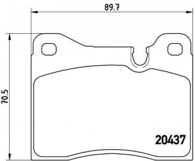 Тормозные колодки, дисковый тормоз (набор) BREMBO P06003