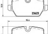 Гальмівні колодки диск.задні BMW 1 (E81), 3 (E90) 1.6i/1.8i/2.0 03- BREMBO P06037 (фото 1)