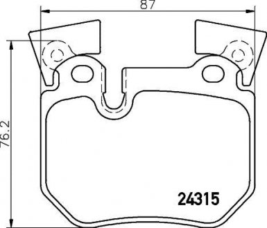 Гальмівні колодки, дискове гальмо (набір) BREMBO P06059