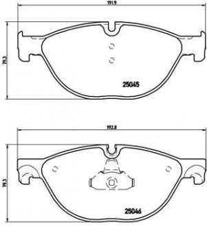 Гальмівні колодки дискові P 06 076 BREMBO P06076