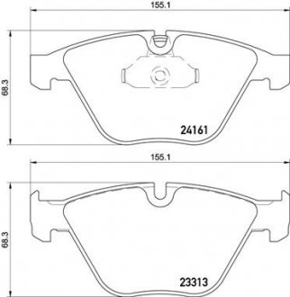 Гальмівні колодки дискові P 06 081 BREMBO P06081