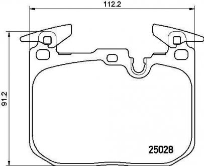 Комплект тормозных колодок, дисковый механизм BREMBO P06 088 (фото 1)