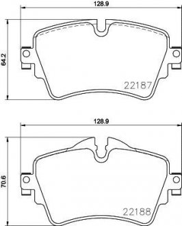 Тормозные колодки дисковые BREMBO P06 092 (фото 1)