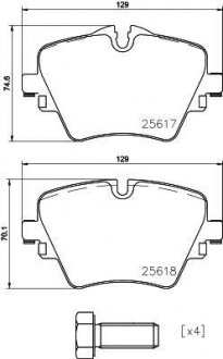 Гальмівні колодки (набір) BREMBO P06093 (фото 1)