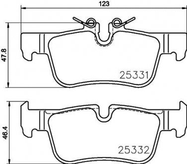 Колодки тормозные BMW 2.. BREMBO P06094