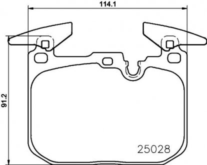 Гальмівні колодки дискові BREMBO P06 096X (фото 1)