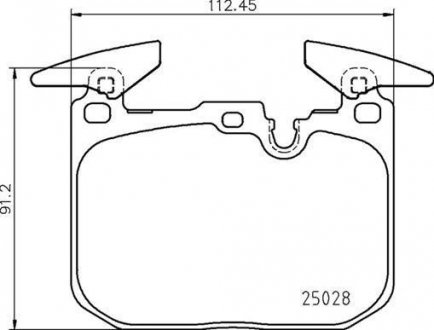 Колодки тормозные BMW I8 15- BREMBO P06098