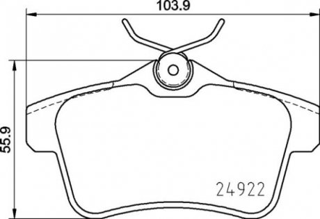 ГАЛЬМІВНІ КОЛОДКИ ДИСКОВІ BREMBO P06 102