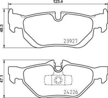 Колодки гальмівні 3 E92 tyі.. BREMBO P06105