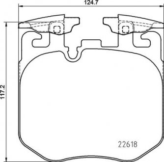 Тормозные колодки дисковые BREMBO P06106 (фото 1)