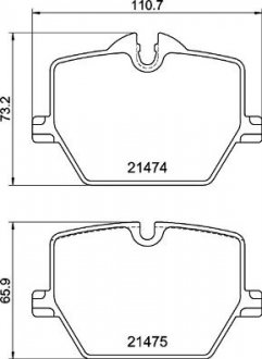 Гальмівні колодки дискові BREMBO P06 116 (фото 1)