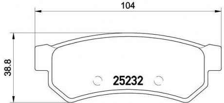 Гальмівні колодки дискові BREMBO P10053 (фото 1)