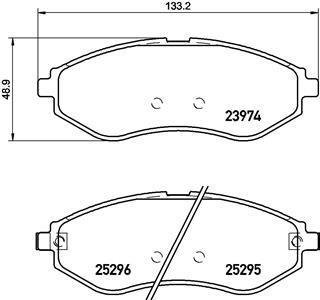 Гальмівні колодки дискові BREMBO P10 057