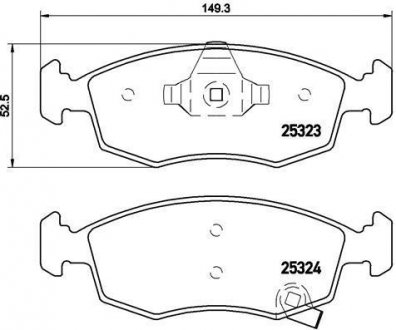 Гальмівні колодки дискові BREMBO P11 031 (фото 1)