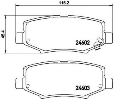 Гальмівні колодки дискові BREMBO P18024