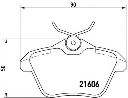 Тормозные колодки, дисковый тормоз (набор) BREMBO P23067