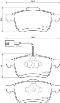 Тормозные колодки, дисковый тормоз (набор) BREMBO P23130