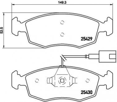 Колодки тормозные дисковые, к-кт. BREMBO P23138