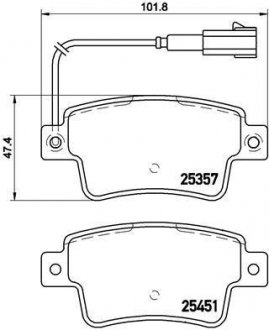 Гальмівні колодки дискові BREMBO P 23 142