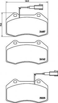 Колодки тормозные AR.. BREMBO P23162