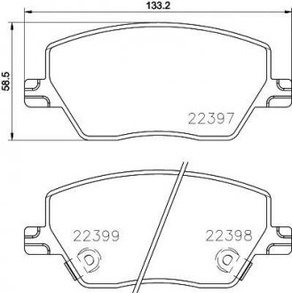 Гальмівні колодки (набір) BREMBO P23170