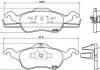 Гальмівні колодки, дискове гальмо (набір) BREMBO P24046 (фото 1)