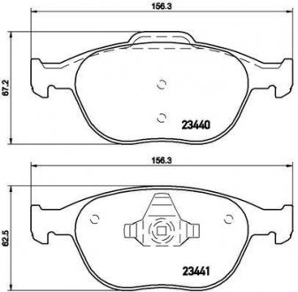 Комплект тормозных колодок, дисковый тормоз P 24 058 BREMBO P24058