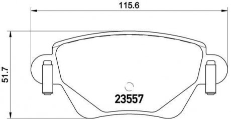 Тормозные колодки, дисковый тормоз (набор) BREMBO P24059